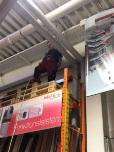 Arbeiten in einer Halle am 13.10.17