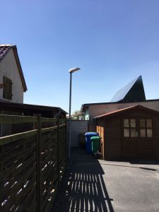 2 LED Mastleuchten in der 19KW 2018 Wechsel von HQL auf LED